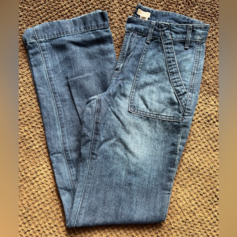 J CREW Wide Leg Trouser Jeans 0